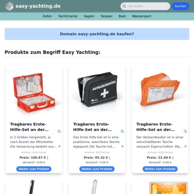 Screenshot easy-yachting.de