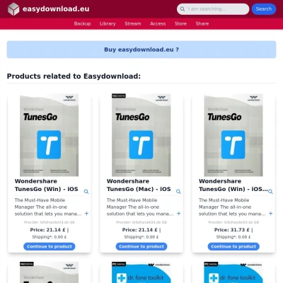 Screenshot easydownload.eu