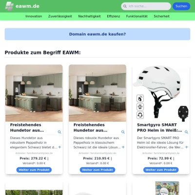Screenshot eawm.de