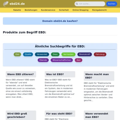 Screenshot ebd24.de