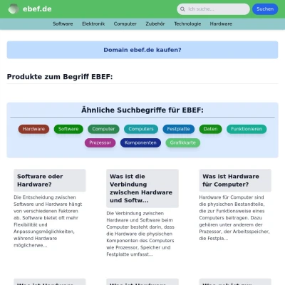 Screenshot ebef.de