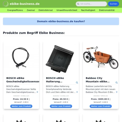 Screenshot ebike-business.de