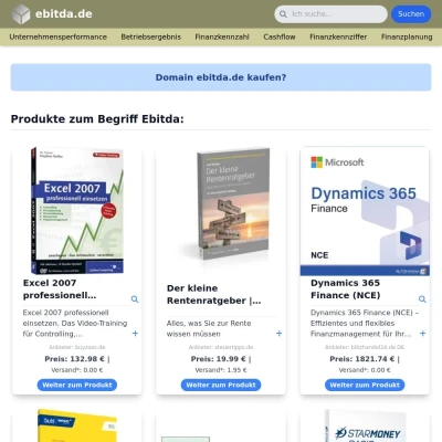 Screenshot ebitda.de