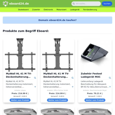 Screenshot eboard24.de
