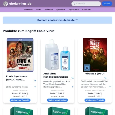 Screenshot ebola-virus.de