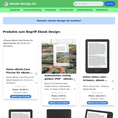 Screenshot ebook-design.de