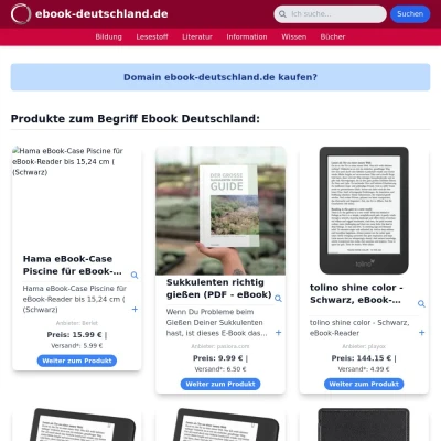 Screenshot ebook-deutschland.de