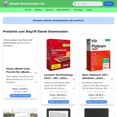 Screenshot ebook-downloaden.de
