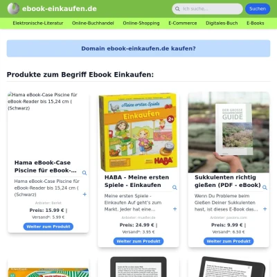 Screenshot ebook-einkaufen.de