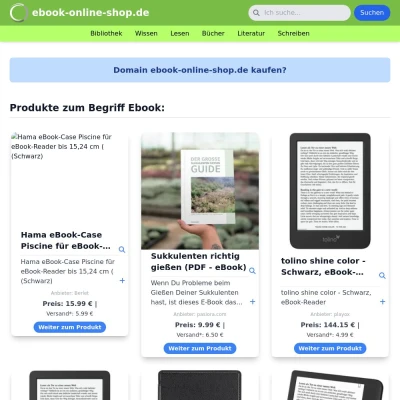 Screenshot ebook-online-shop.de