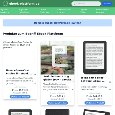 Screenshot ebook-plattform.de