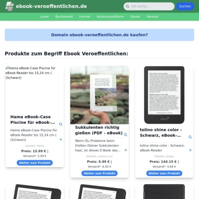 Screenshot ebook-veroeffentlichen.de