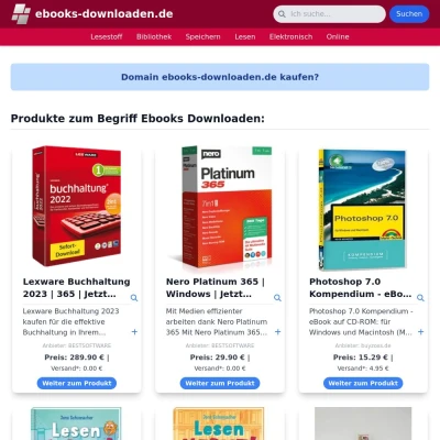 Screenshot ebooks-downloaden.de