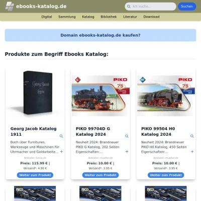 Screenshot ebooks-katalog.de