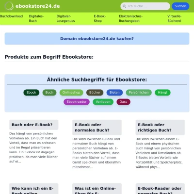 Screenshot ebookstore24.de