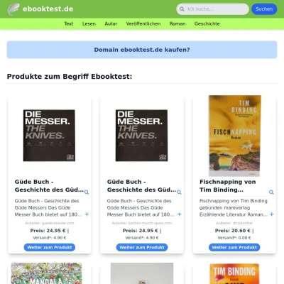 Screenshot ebooktest.de