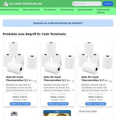 Screenshot ec-cash-terminals.de