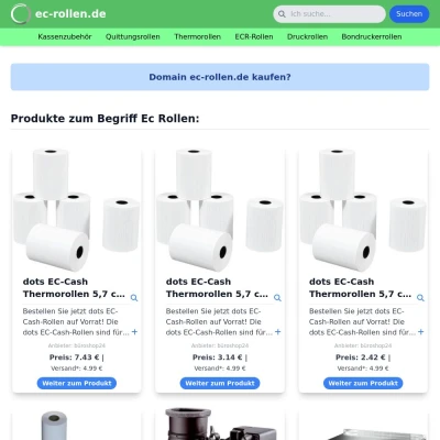 Screenshot ec-rollen.de