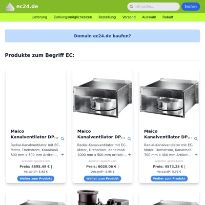 Screenshot ec24.de