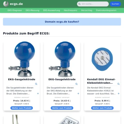 Screenshot ecgs.de