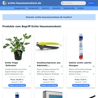 Screenshot echte-hausmannskost.de