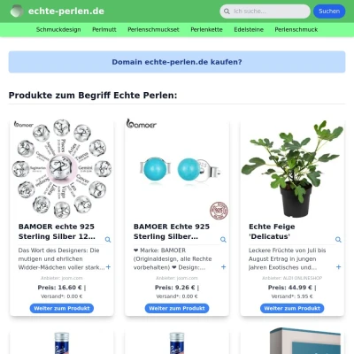 Screenshot echte-perlen.de