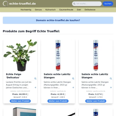 Screenshot echte-trueffel.de