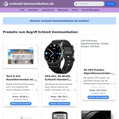 Screenshot echtzeit-kommunikation.de