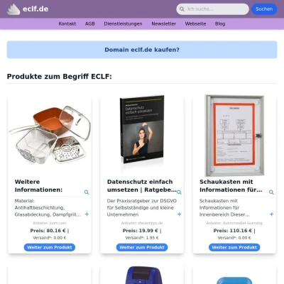 Screenshot eclf.de