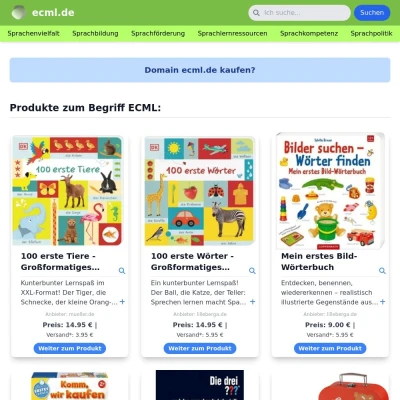 Screenshot ecml.de