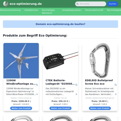 Screenshot eco-optimierung.de