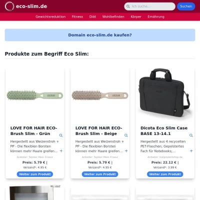 Screenshot eco-slim.de