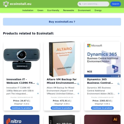Screenshot ecoinstall.eu