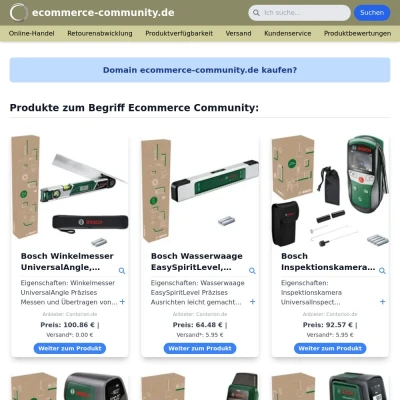 Screenshot ecommerce-community.de