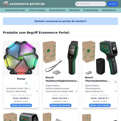 Screenshot ecommerce-portal.de