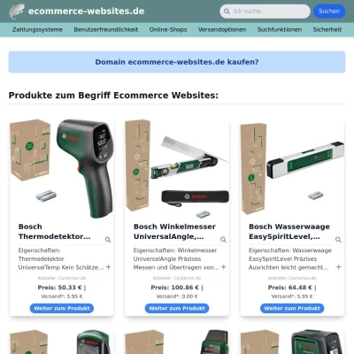 Screenshot ecommerce-websites.de