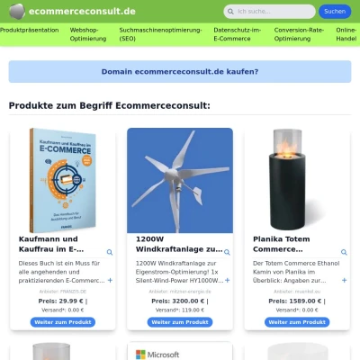 Screenshot ecommerceconsult.de