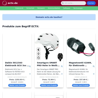 Screenshot ectx.de