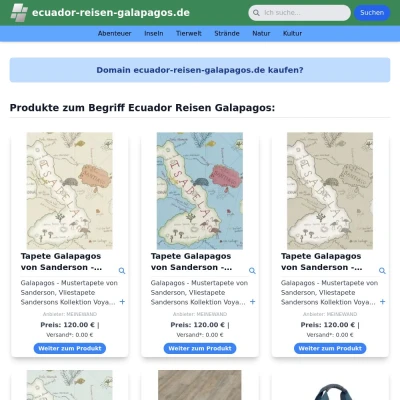 Screenshot ecuador-reisen-galapagos.de