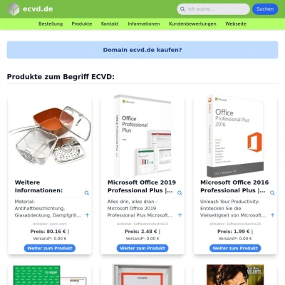Screenshot ecvd.de