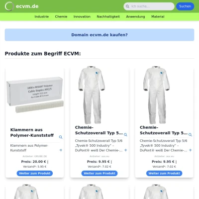 Screenshot ecvm.de