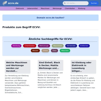 Screenshot ecvv.de