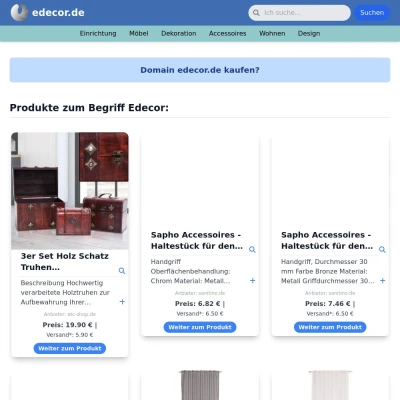 Screenshot edecor.de
