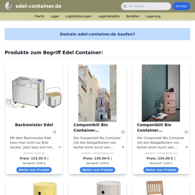 Screenshot edel-container.de
