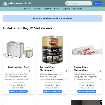 Screenshot edel-keramik.de
