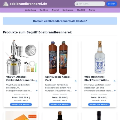 Screenshot edelbrandbrennerei.de