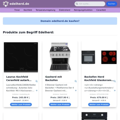 Screenshot edelherd.de