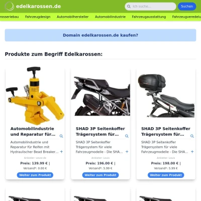 Screenshot edelkarossen.de