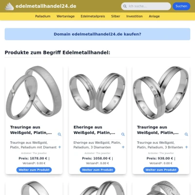 Screenshot edelmetallhandel24.de