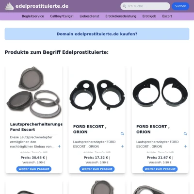 Screenshot edelprostituierte.de